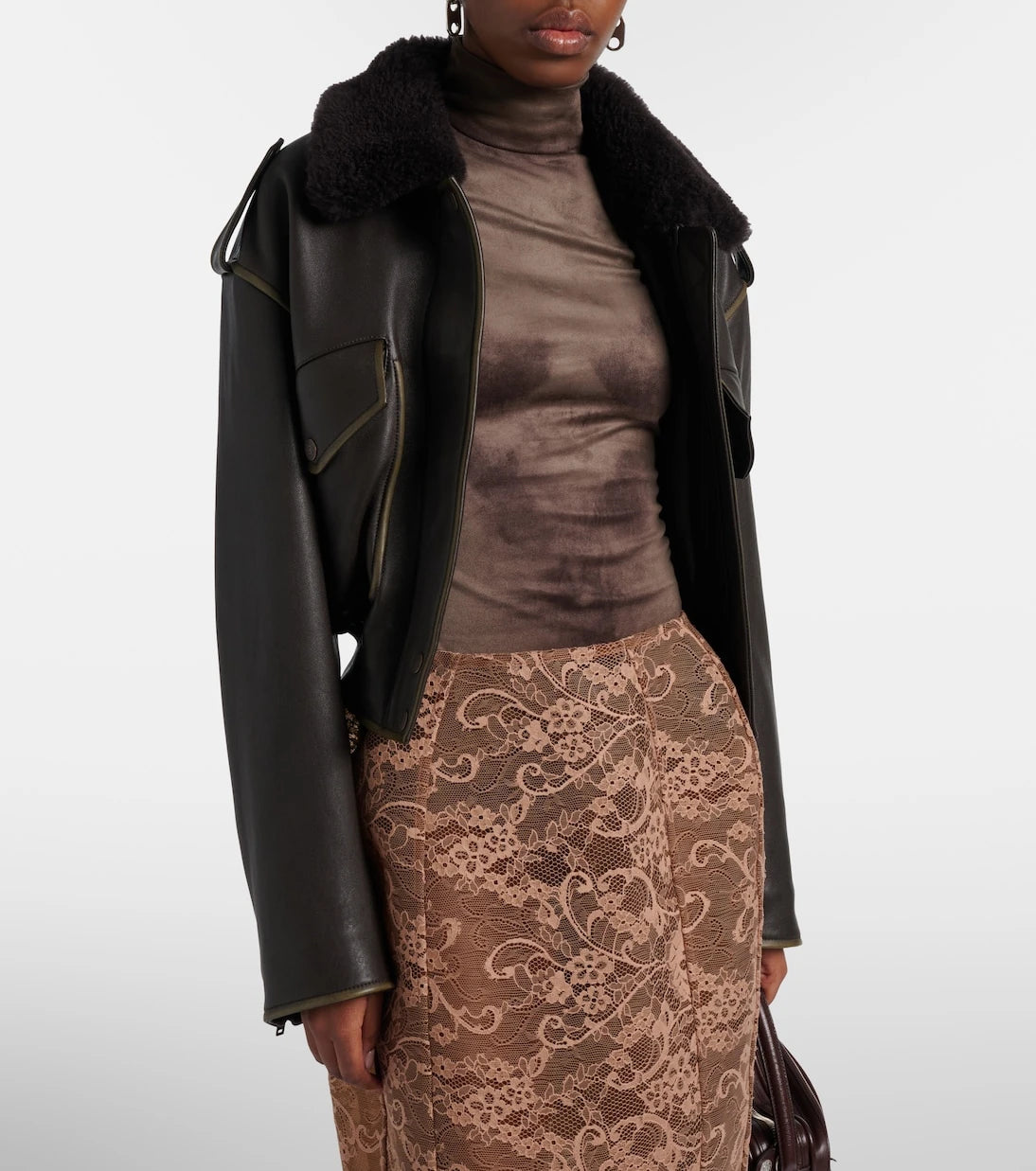 Acne Studios - Tarkis trompe-l’œil turtleneck top