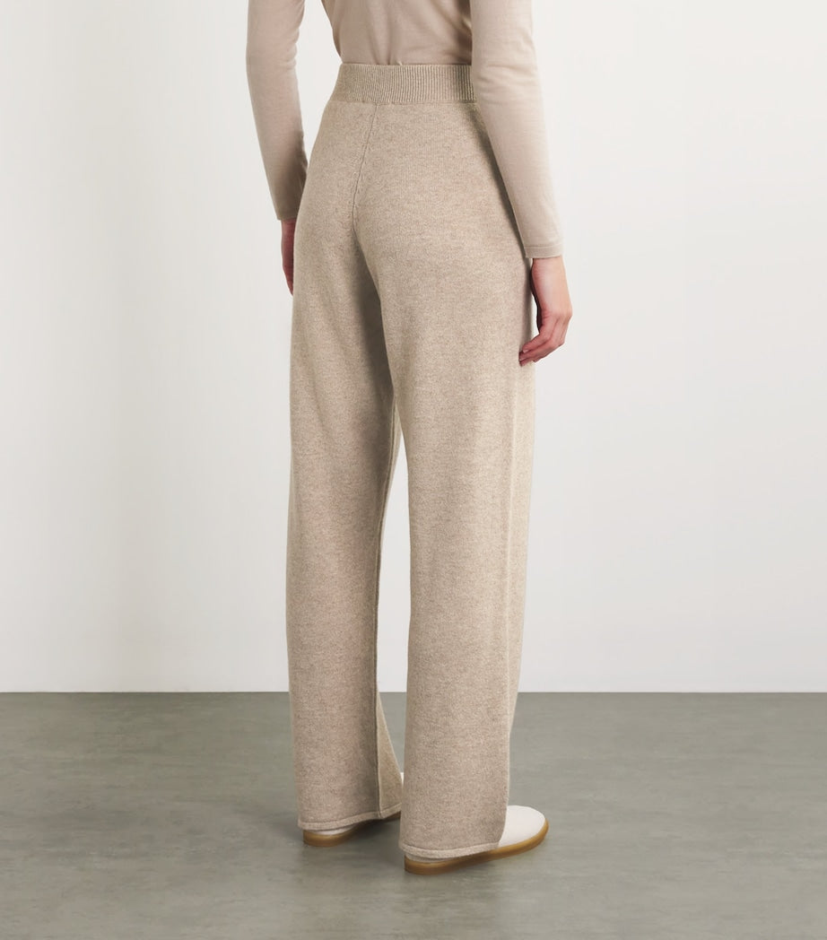 Cashmere Wide-Leg Sweatpants