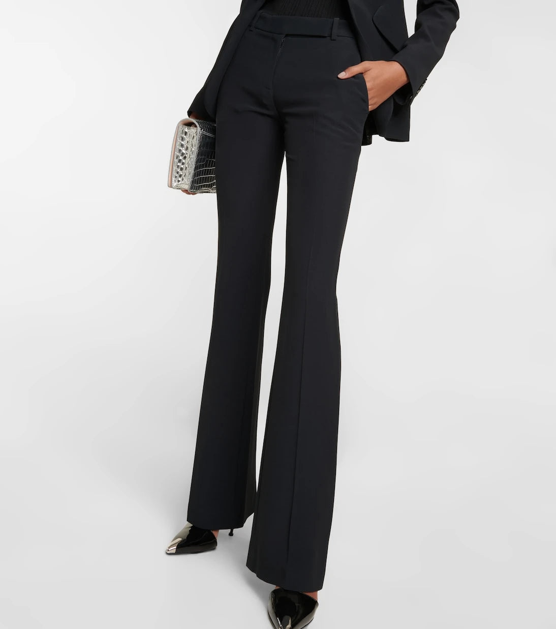 McQueen - Mid-rise flared pants