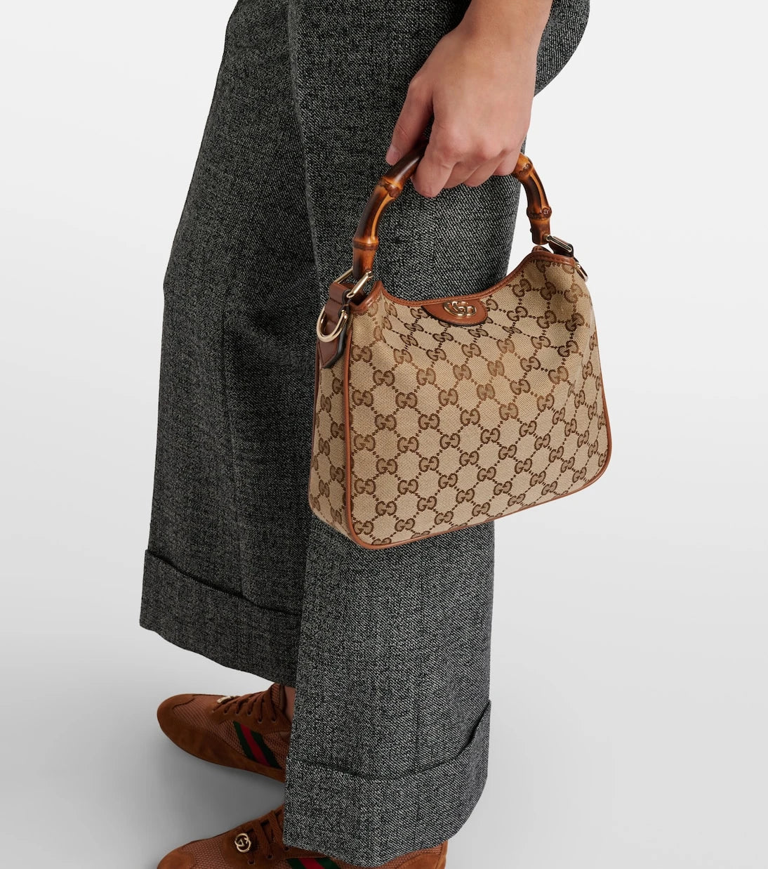 Gucci - Gucci Diana GG Canvas Small tote bag