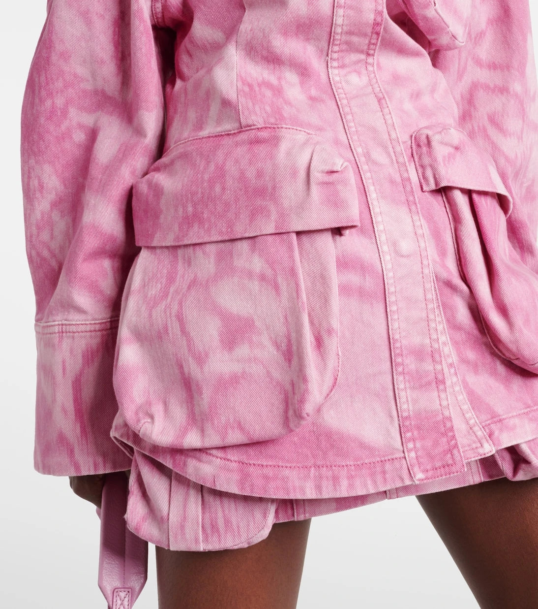 Blumarine - Camouflage denim cargo jacket
