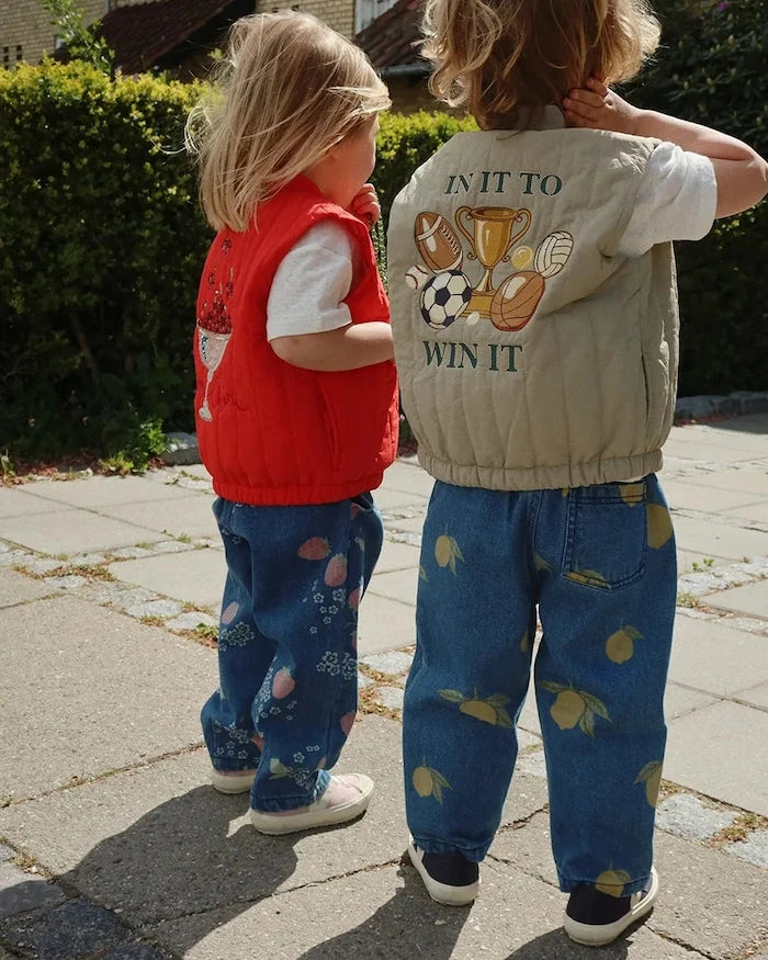 Konges Sløjd MAGOT PANTS GOTS Çocuk Kot Pantolon