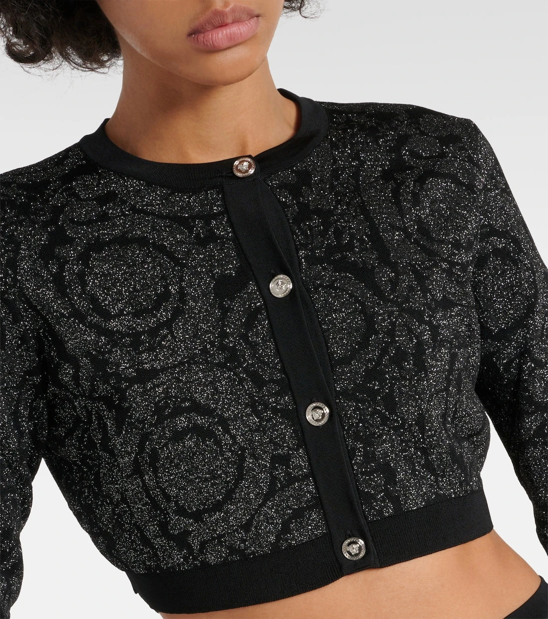 Versace - Barocco cropped cardigan