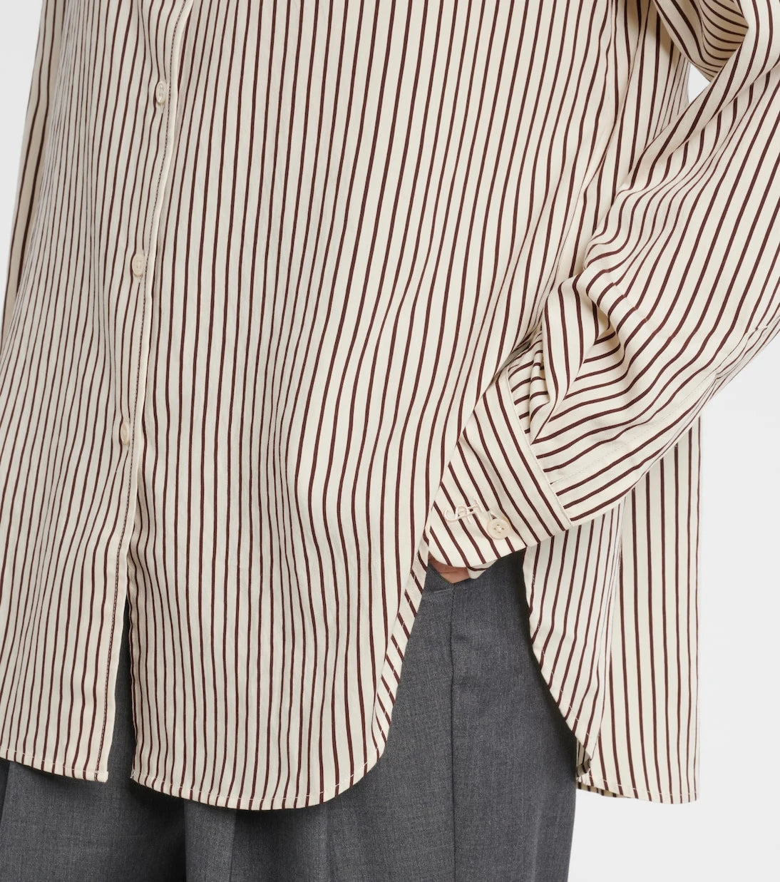 The Frankie Shop - Peri striped poplin shirt
