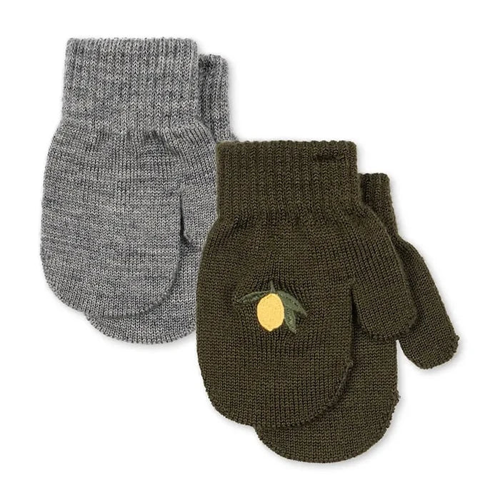 Çocuklar için yünlü eldivenler 2 PACK FILLA MITTENS