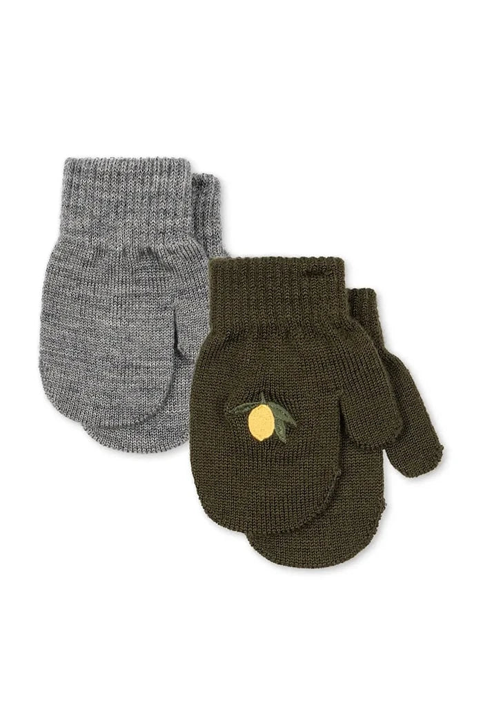 Çocuklar için yünlü eldivenler 2 PACK FILLA MITTENS