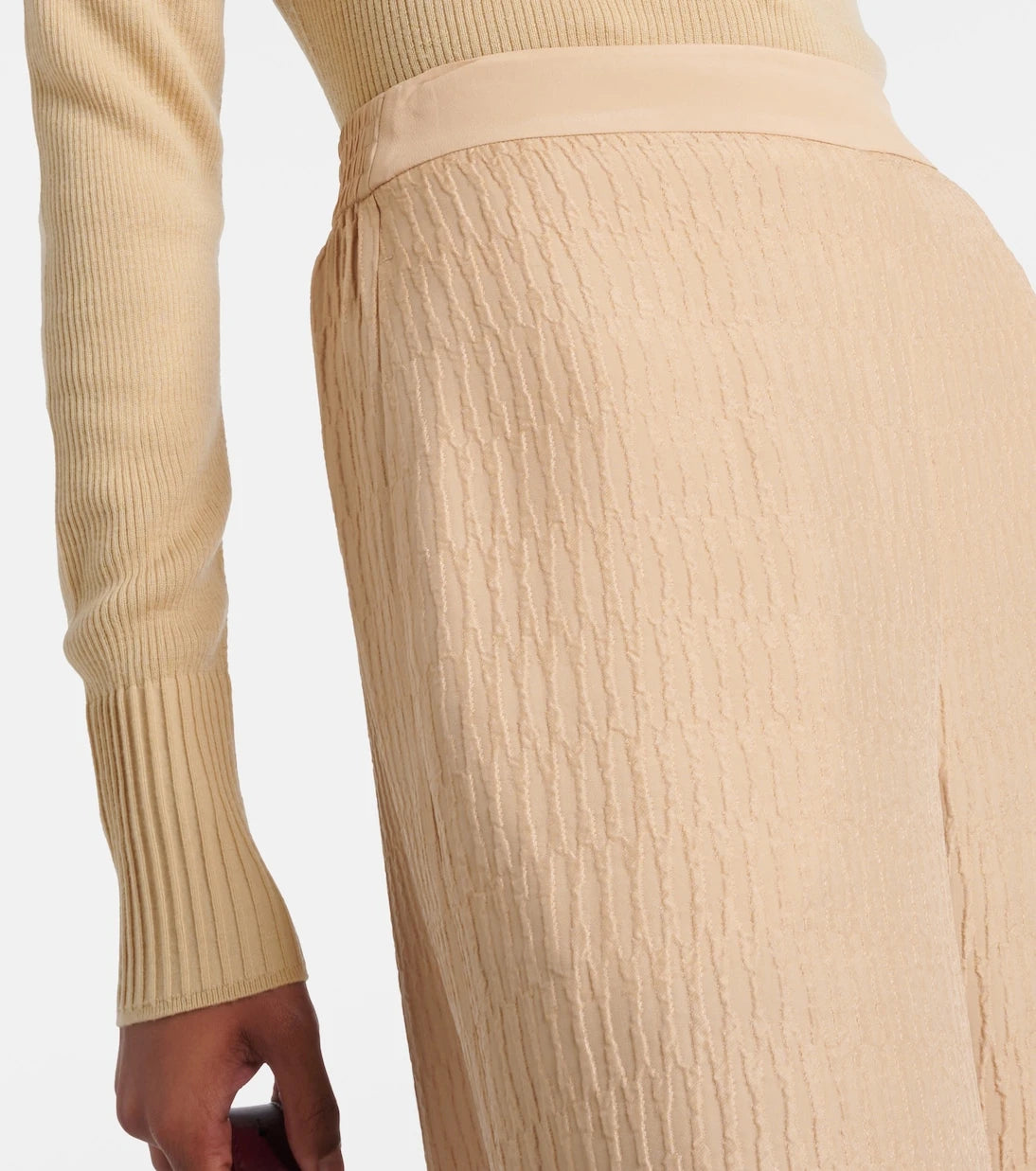 Joseph - Gibellina Mawn silk-blend wide-leg pants