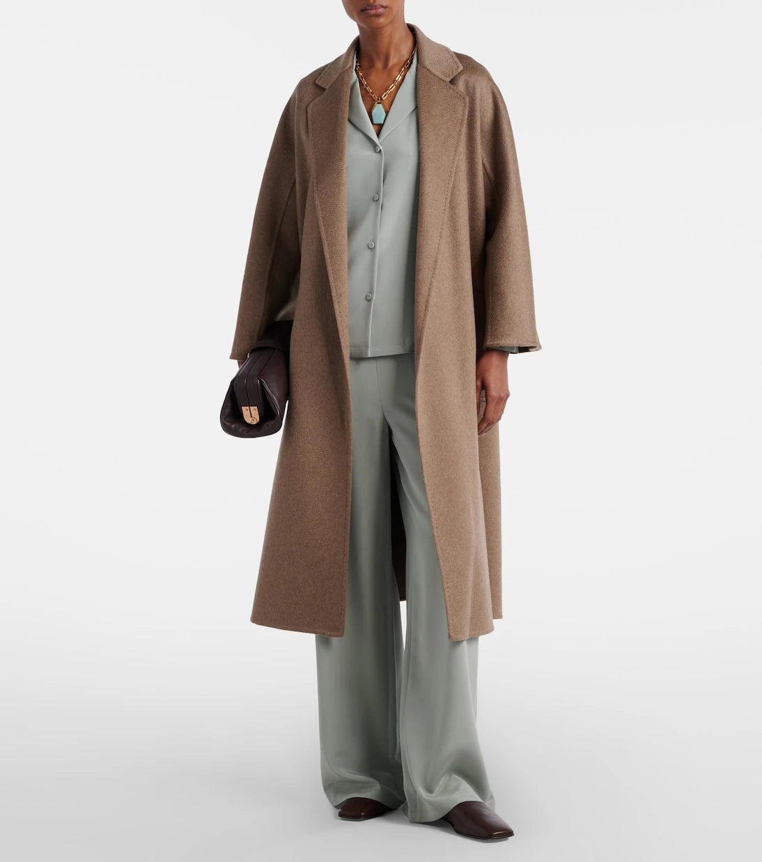 Max Mara - Aedo silk-blend satin shirt