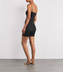 Skims Black Seamless Sculpt Strapless Shorts Bodysuit