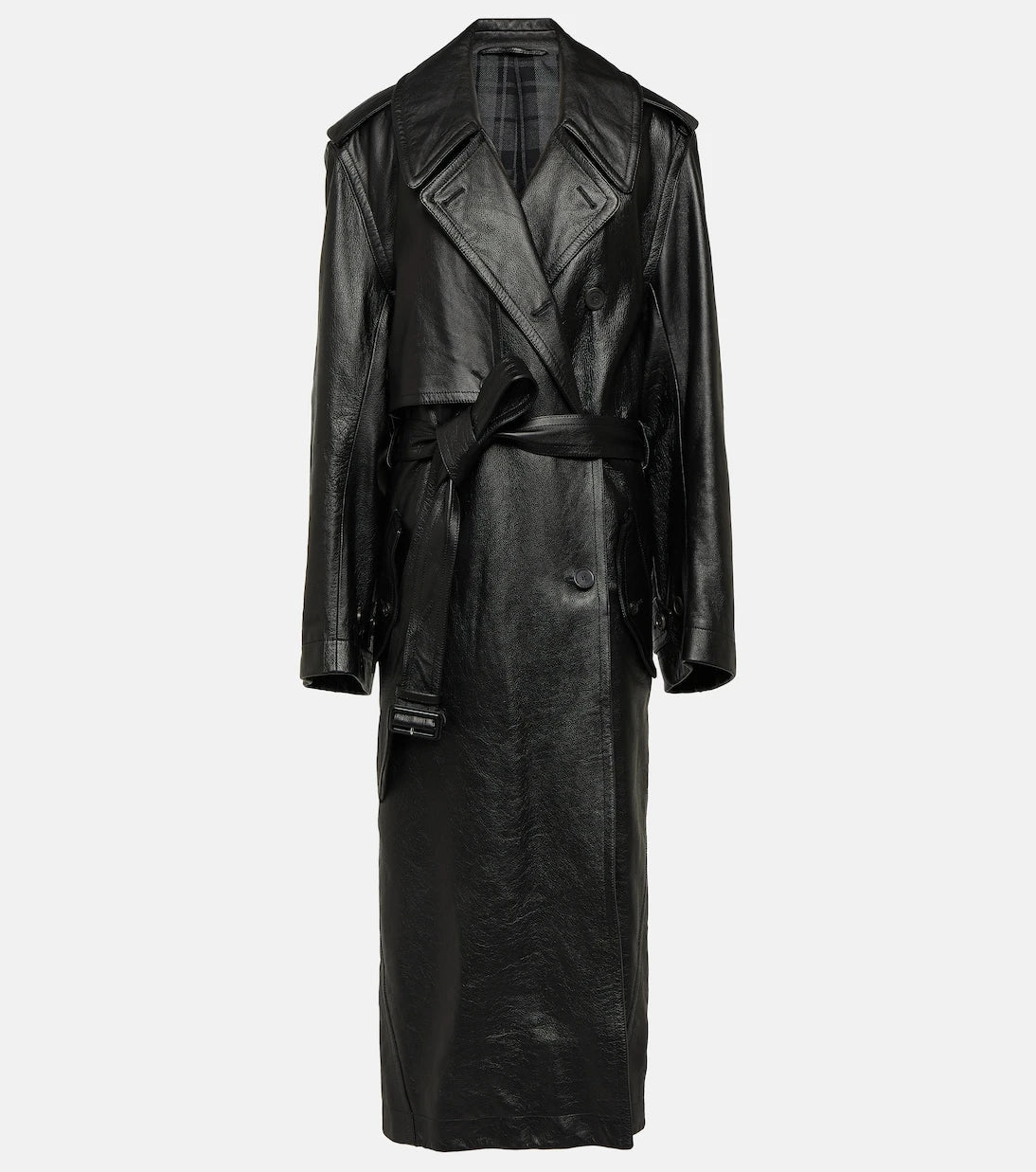 Balenciaga - معطف كوكو الجلدي الواقي من المطر