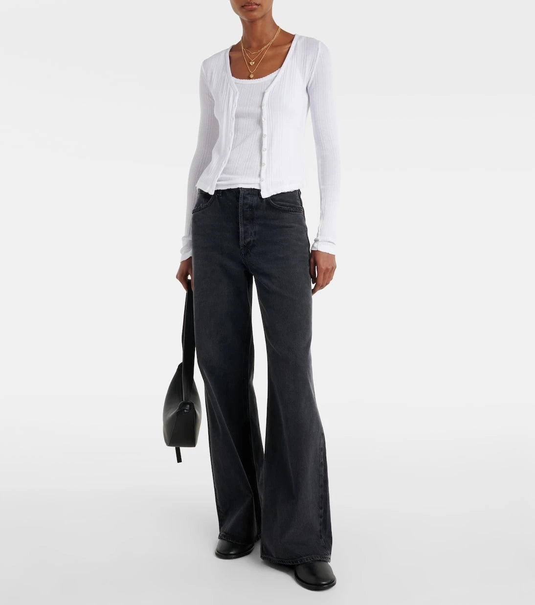 Velvet - Drew cotton-blend pointelle cardigan