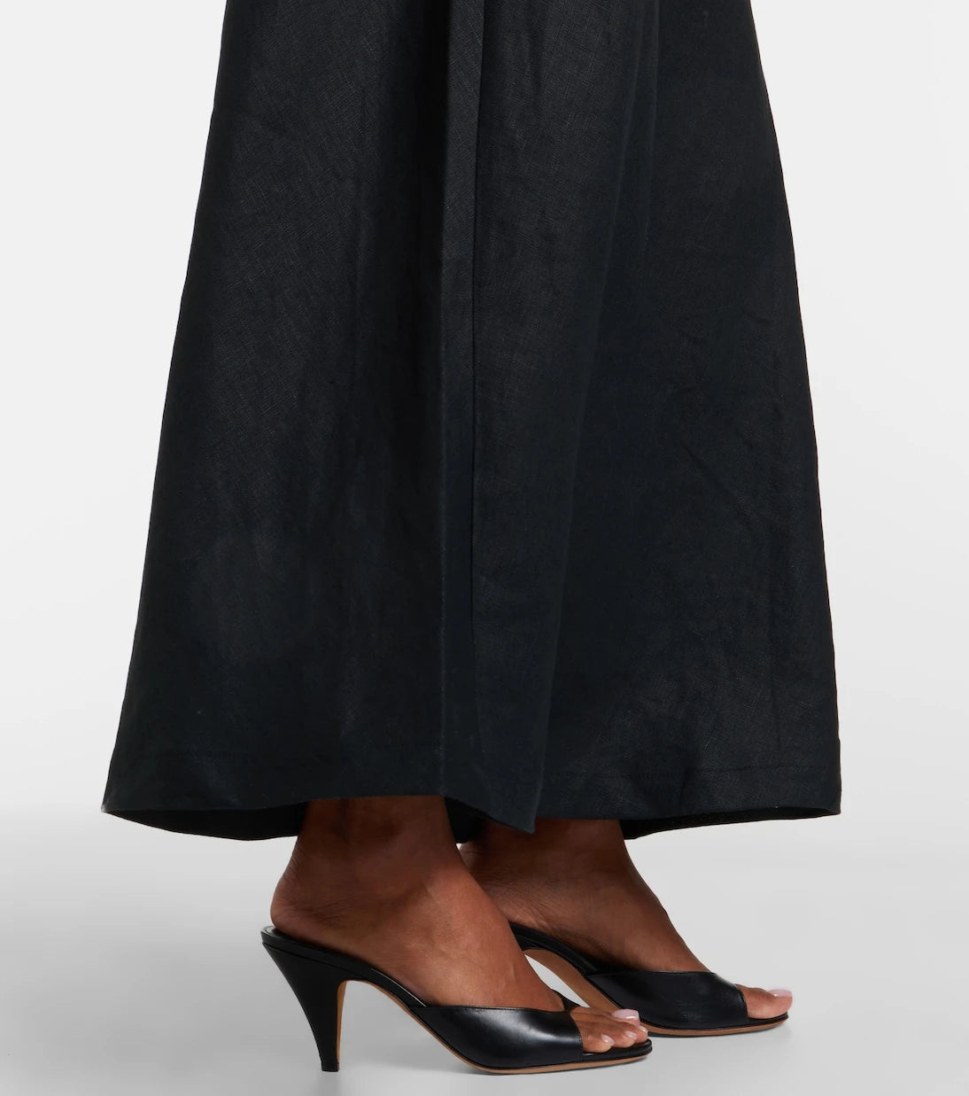 Faithfull - Sius asymmetric linen midi dress