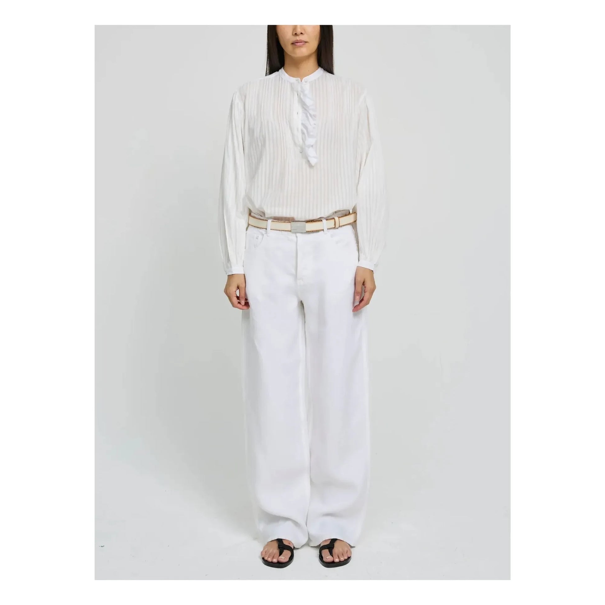 Laurence Bras - Fava Cotton blouse | White