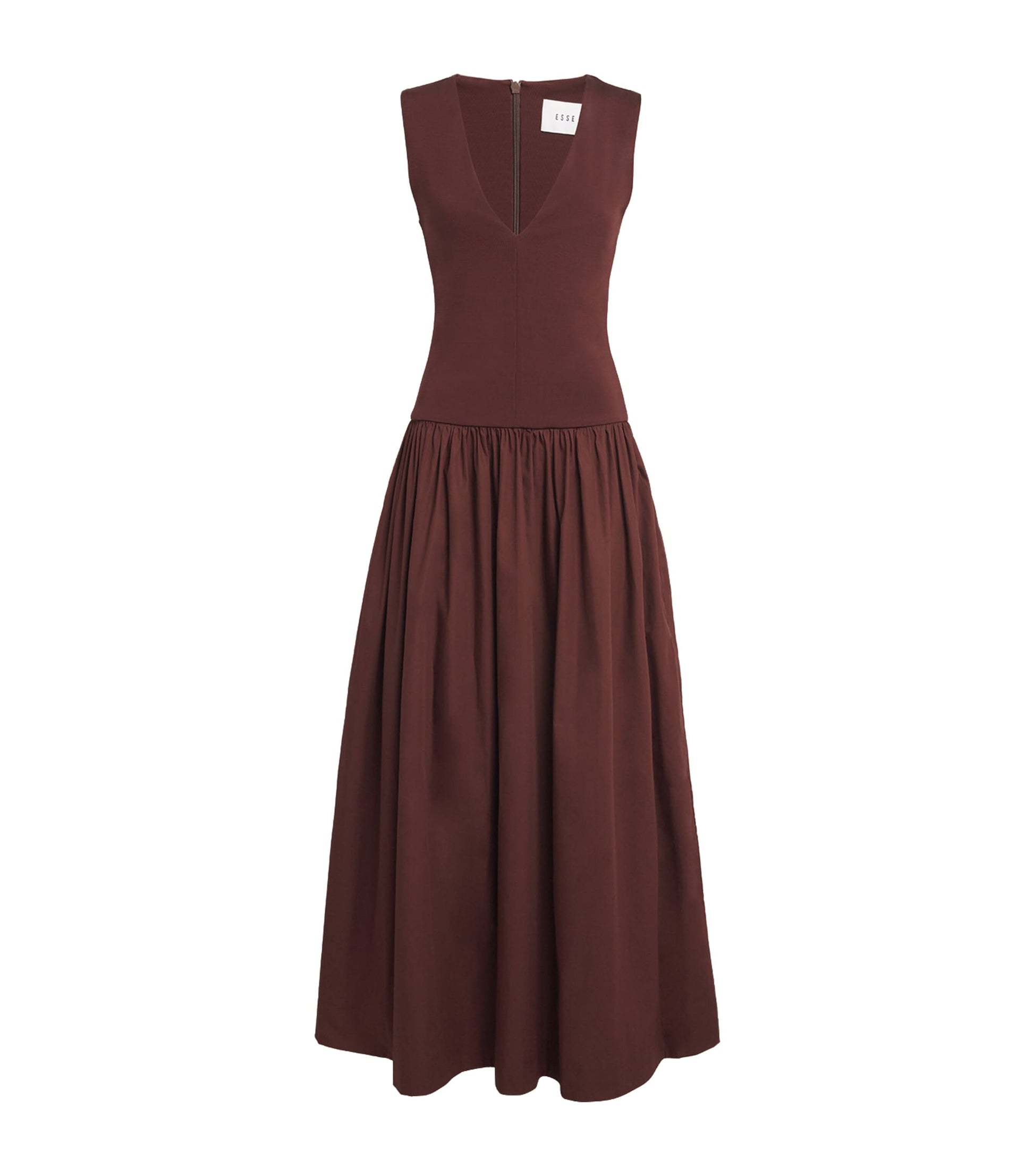 Cotton Knit Midi Dress