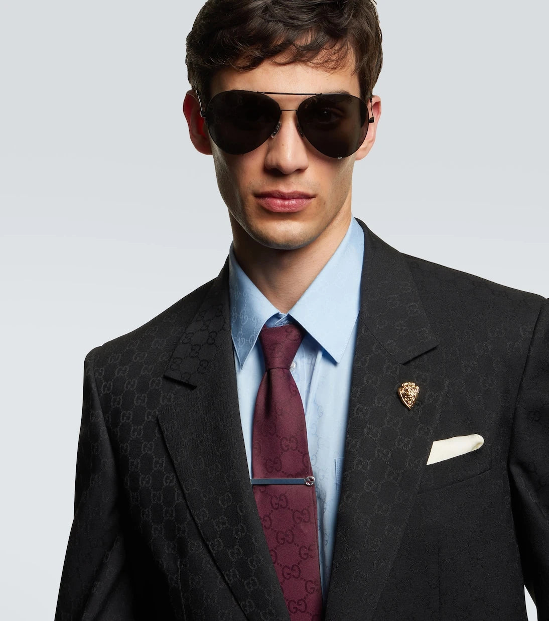 Gucci - نظارات أفياتور GG الشمسية