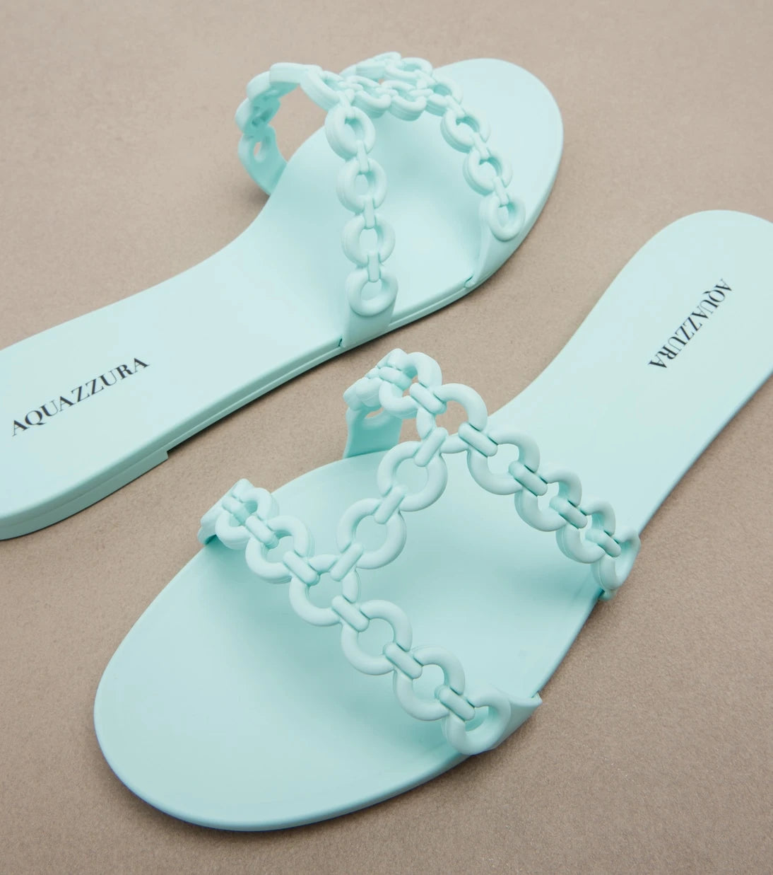 Aquazzura - Infinity Chain Jelly slides