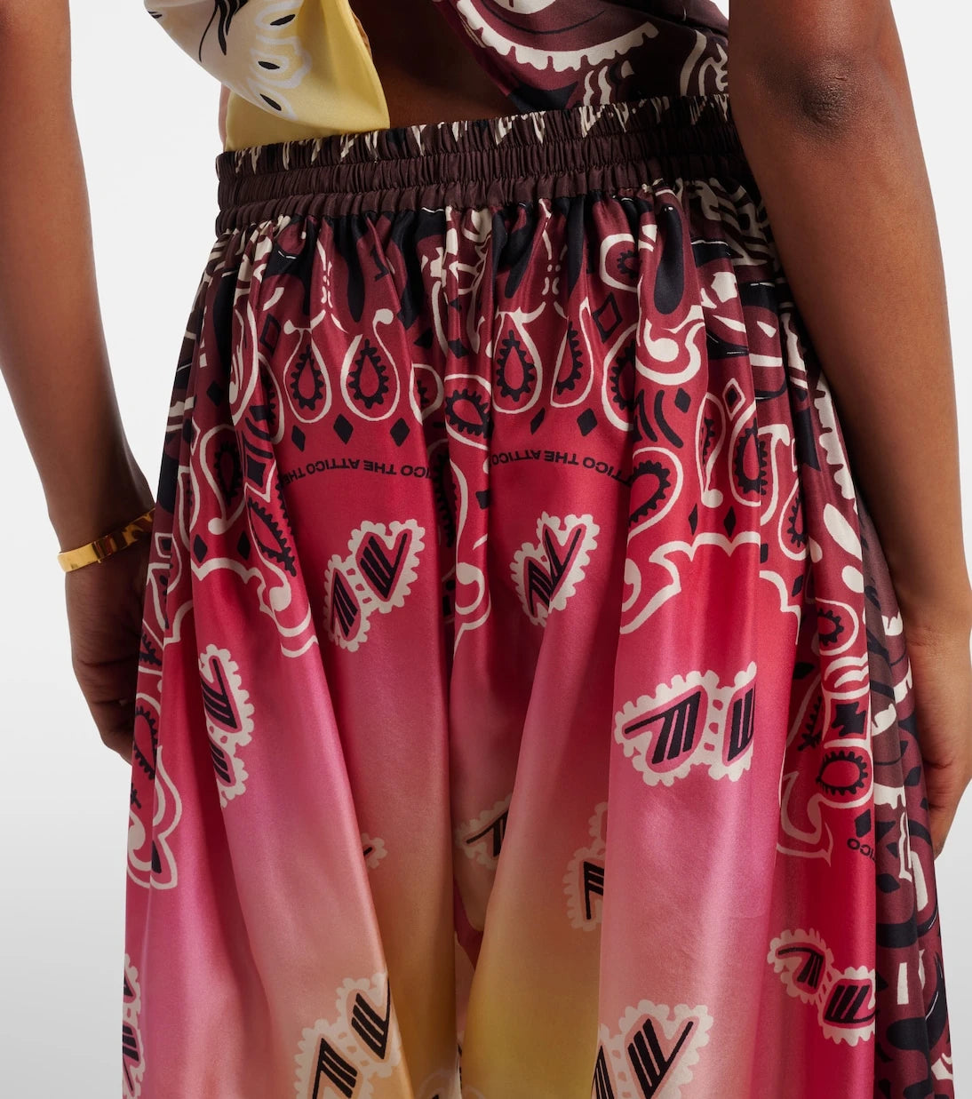 The Attico - Printed silk balloon pants