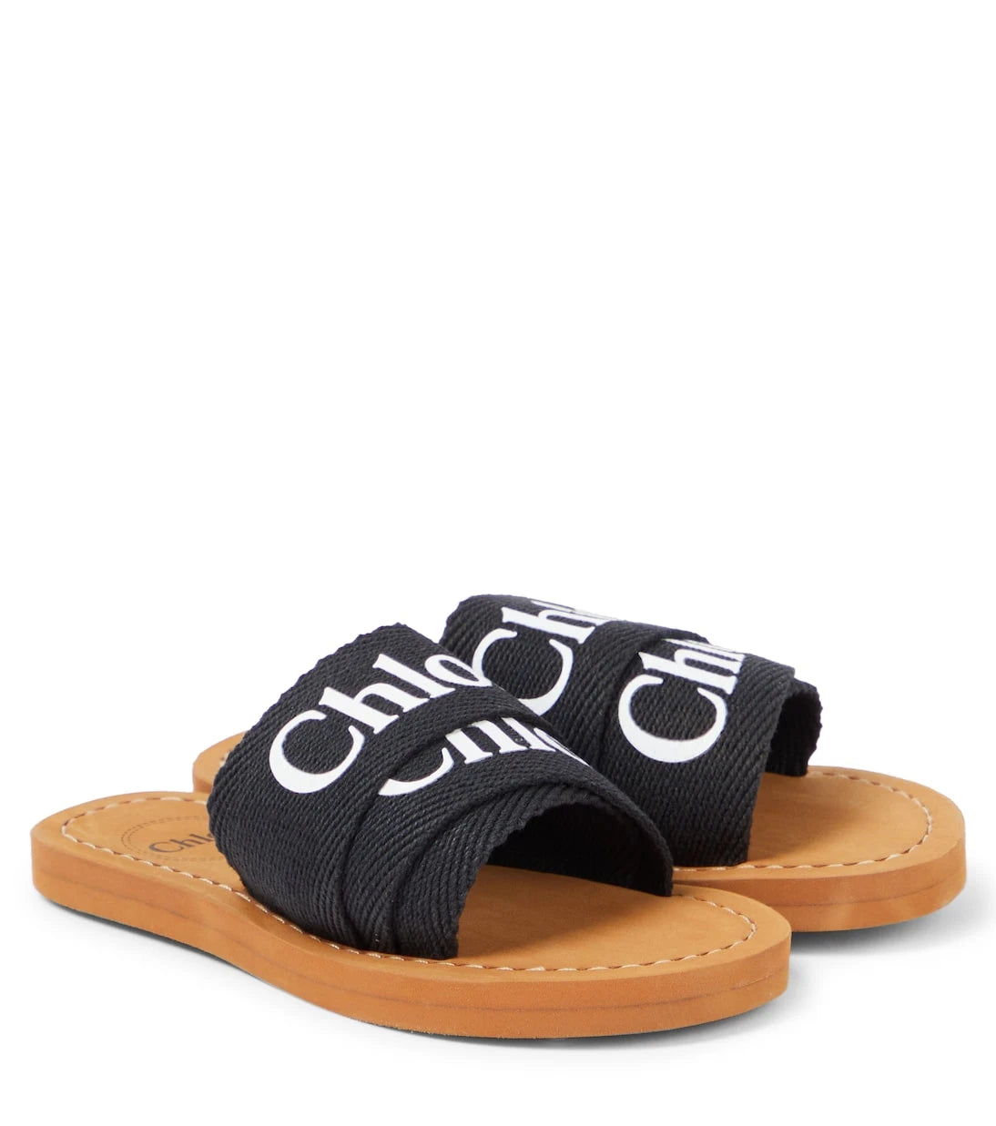 Chloé Kids - Su mavisi logolu sandalet