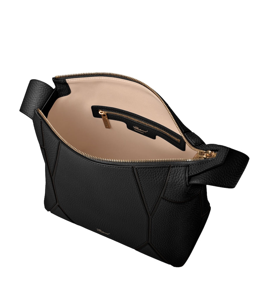 Grained Calfskin Diamond Shoulder Bag