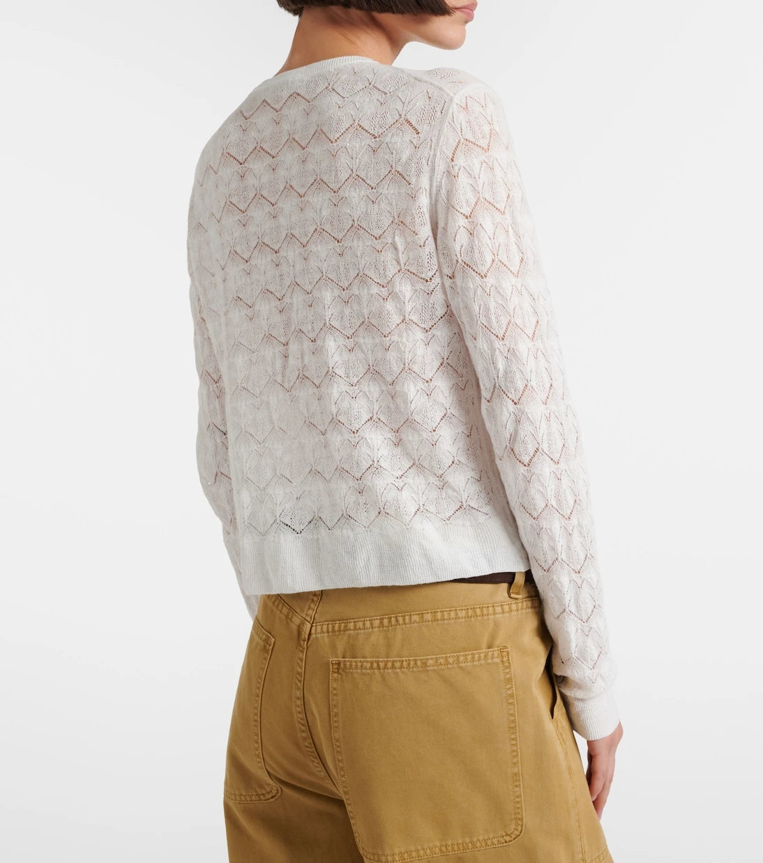 Vince - Pointelle cotton cardigan