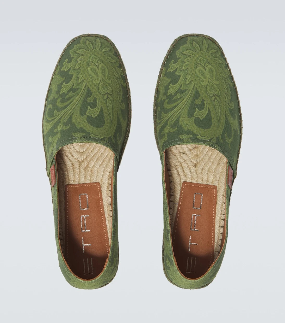 Etro - Paisley gabardine espadrilles
