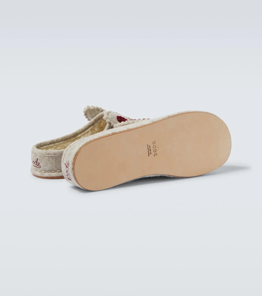 Bode - Wool-blend slippers