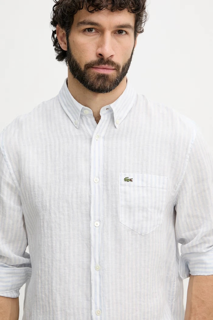Lacoste erkek keten gömlek