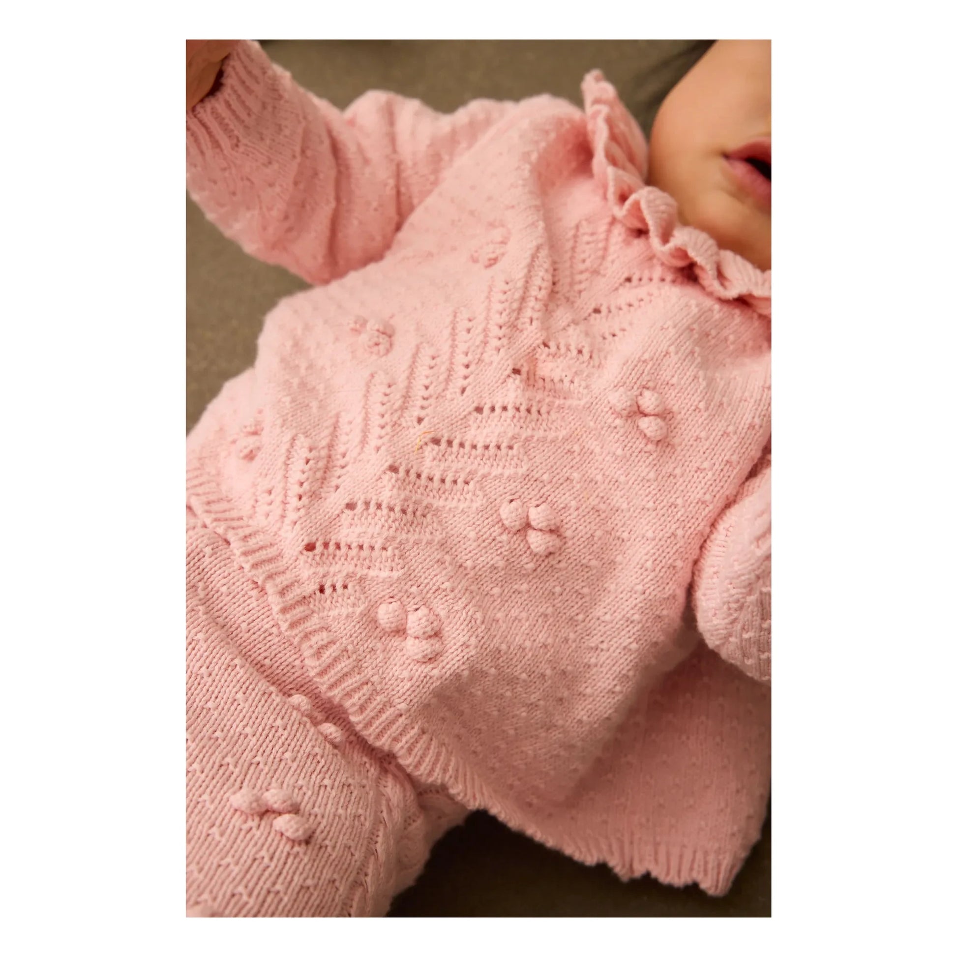 Louise Misha - Elvina Ruffle Neck Sweater | Pink
