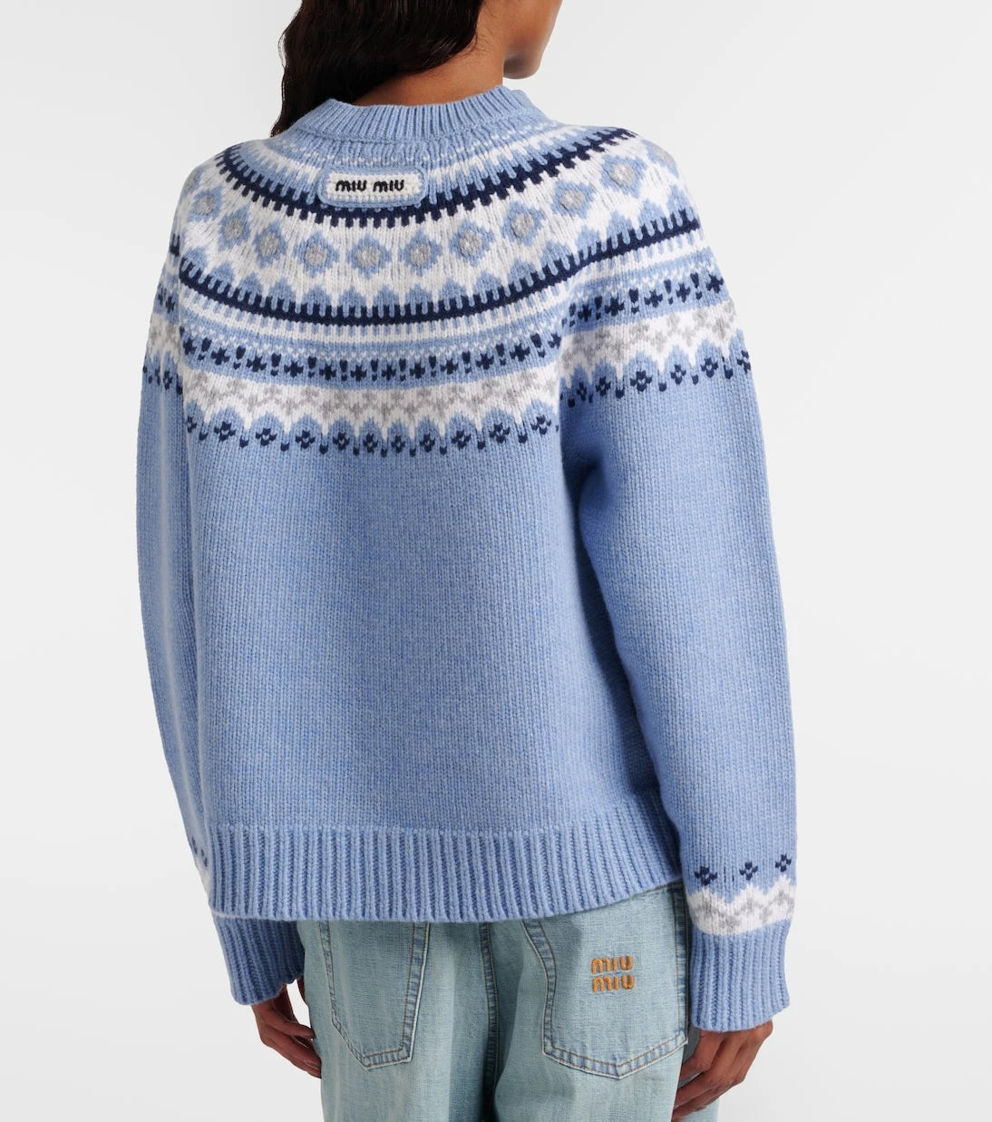Miu Miu - Fair Isle virgin wool jacquard sweater