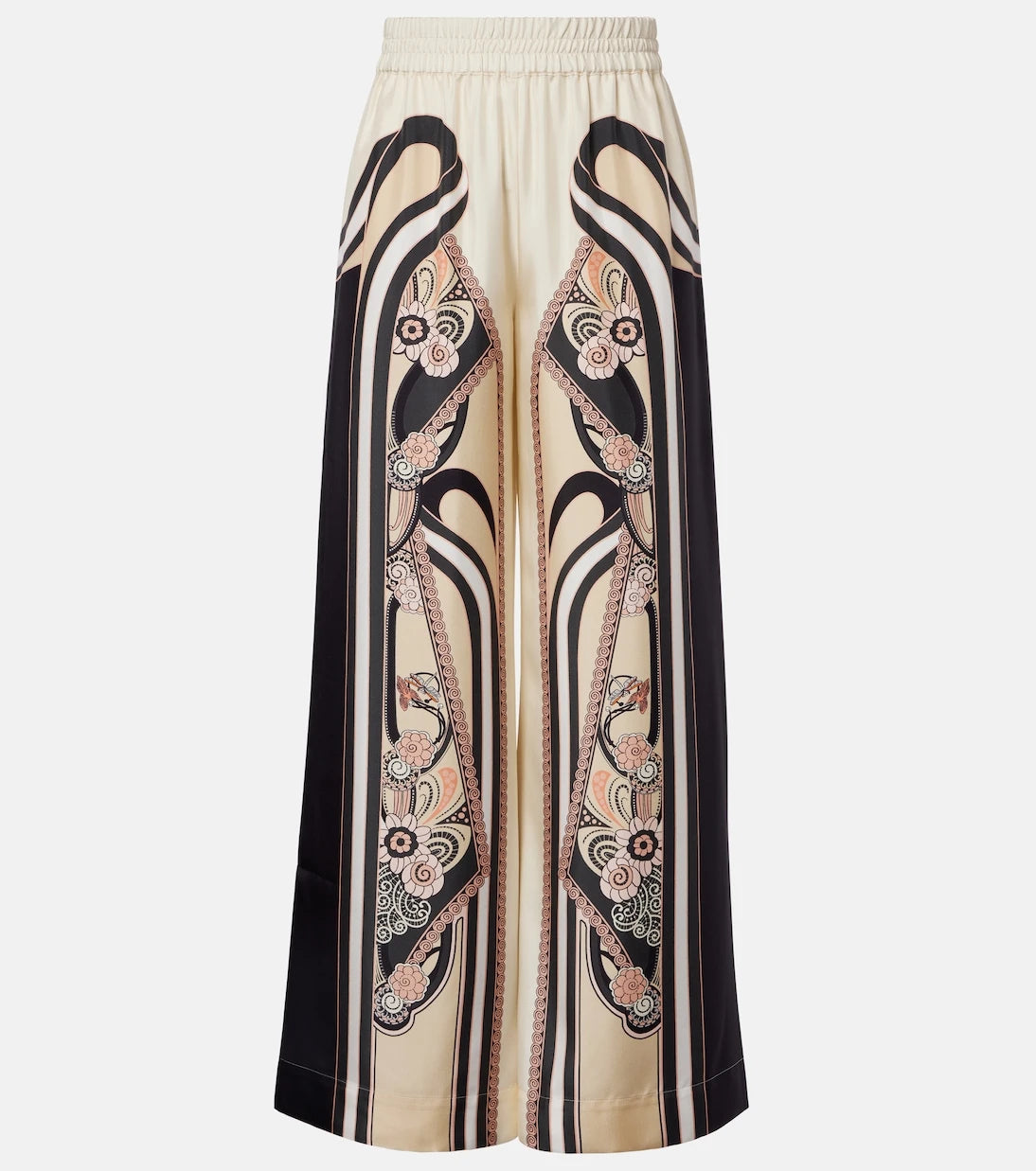 La DoubleJ - Printed silk palazzo pants