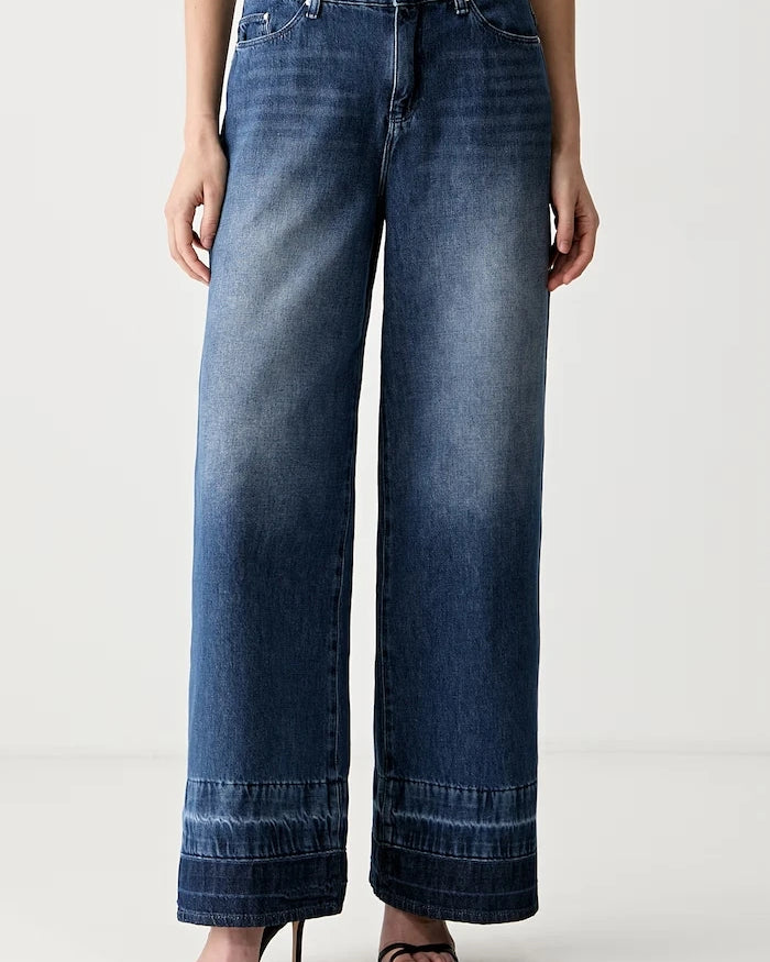 Karl Lagerfeld wide leg kadın jean