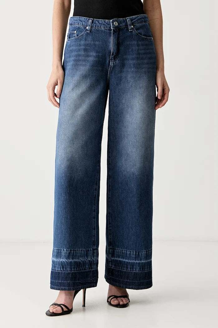 Karl Lagerfeld wide leg kadın jean