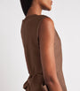 Brown Charmeuse Bow Gown