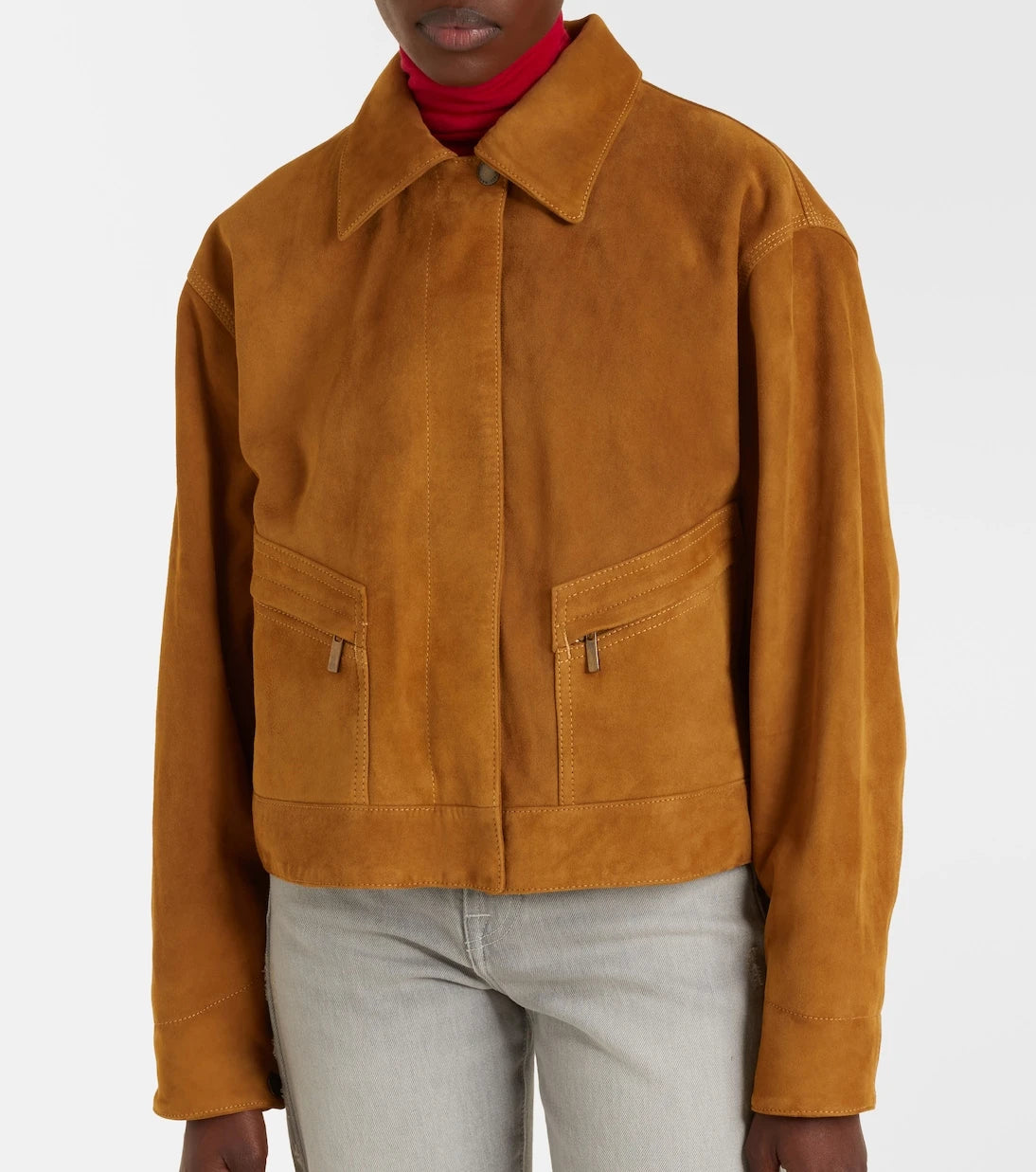 7 For All Mankind - Cropped suede jacket