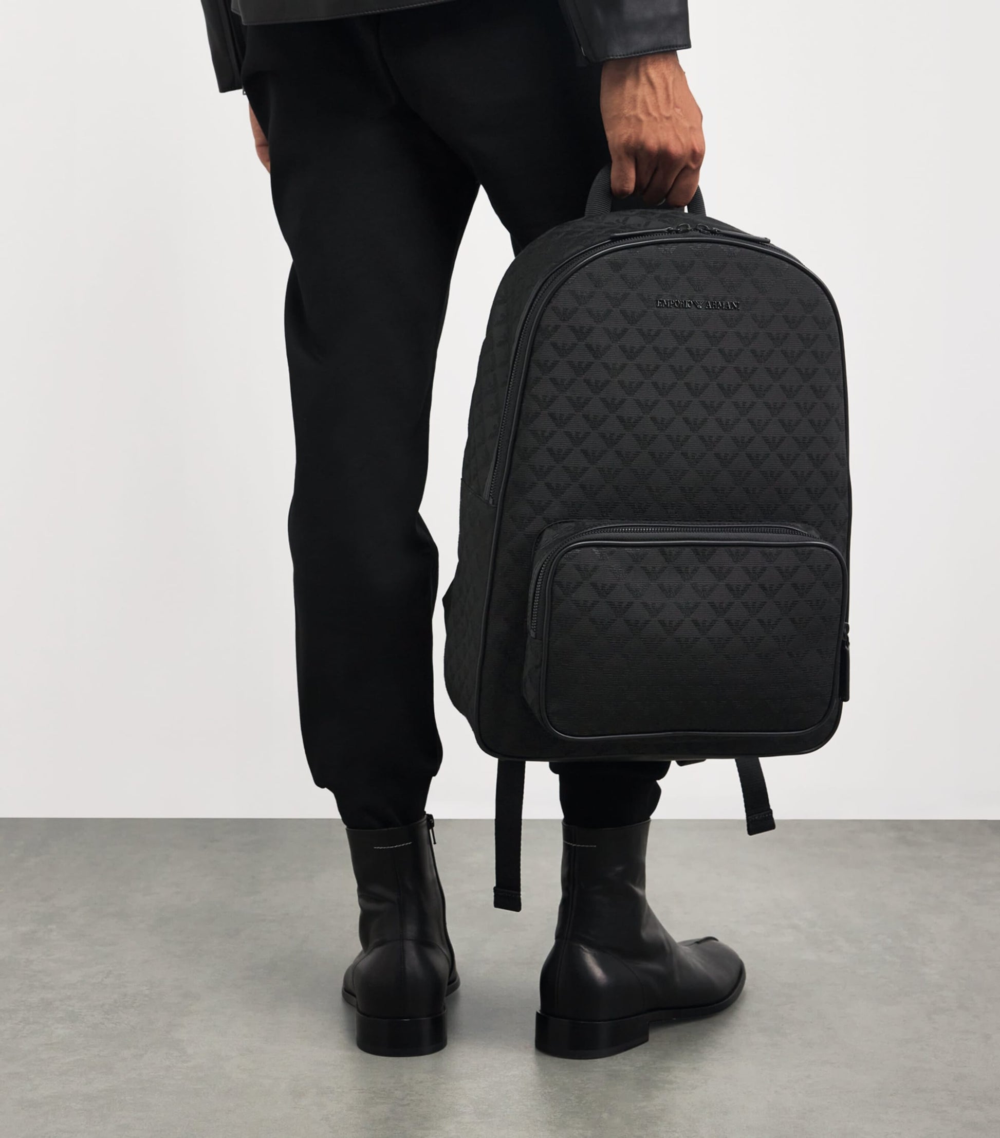 Emporio Armani Jacquard Logo Backpack