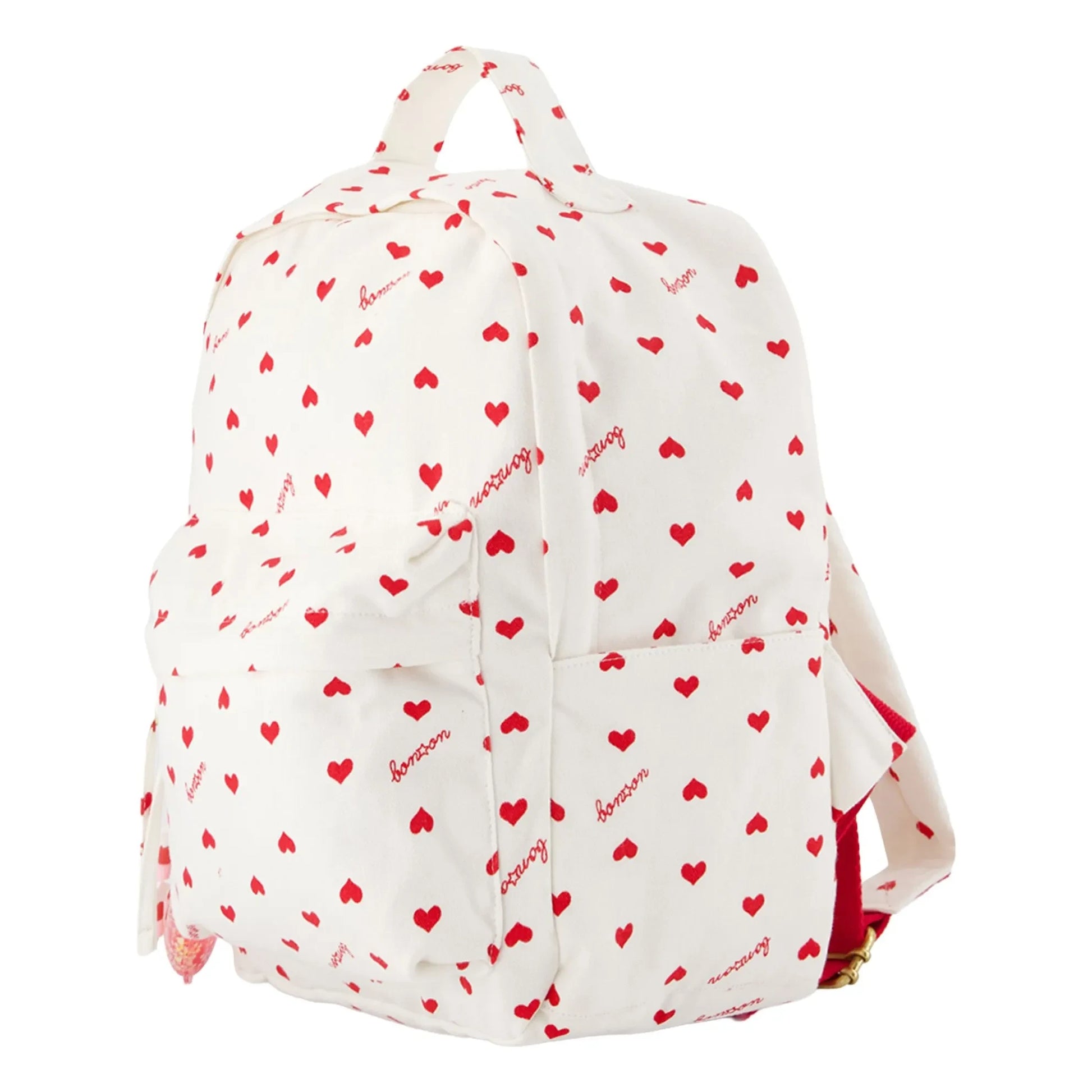 Bonton - PM Backpack Hearts | Ecru