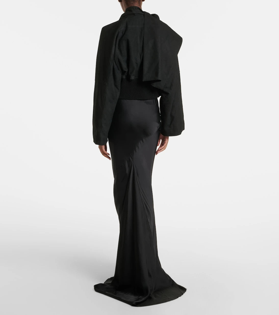 Rick Owens - Coda draped satin maxi skirt
