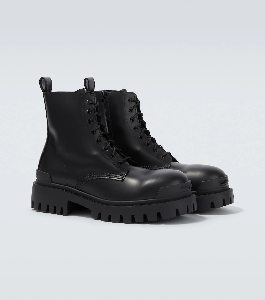 Balenciaga - Combat Strike leather combat boots