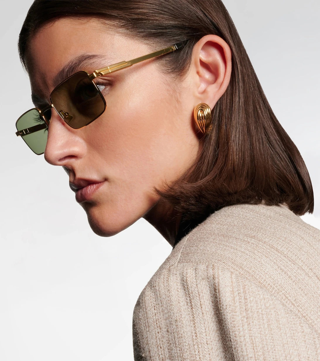 Bottega Veneta - Stretch rectangular sunglasses