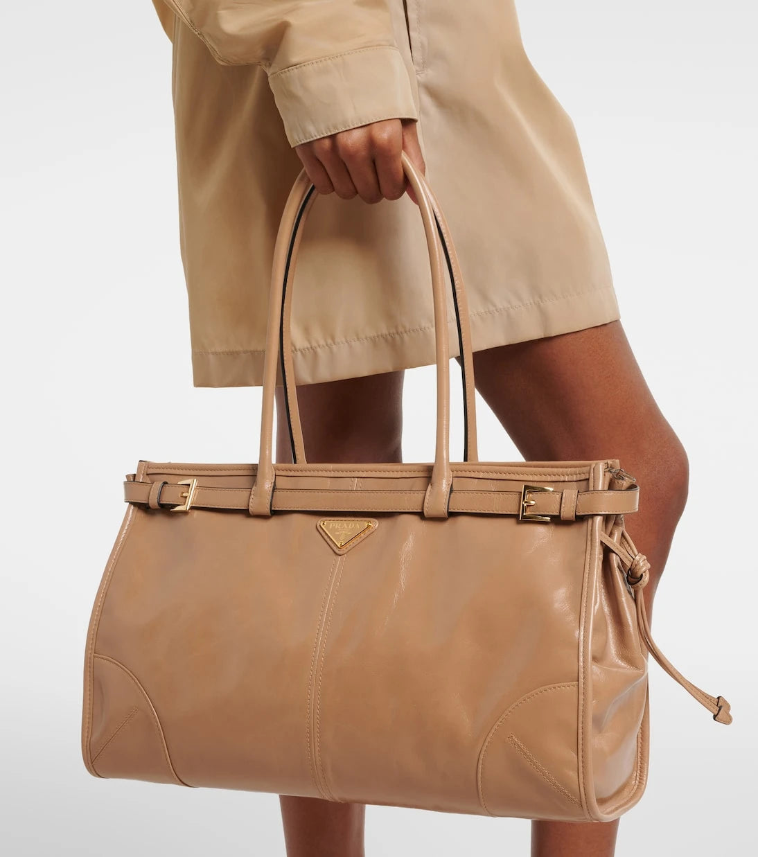 Prada - Prada Bonnie Large leather shoulder bag