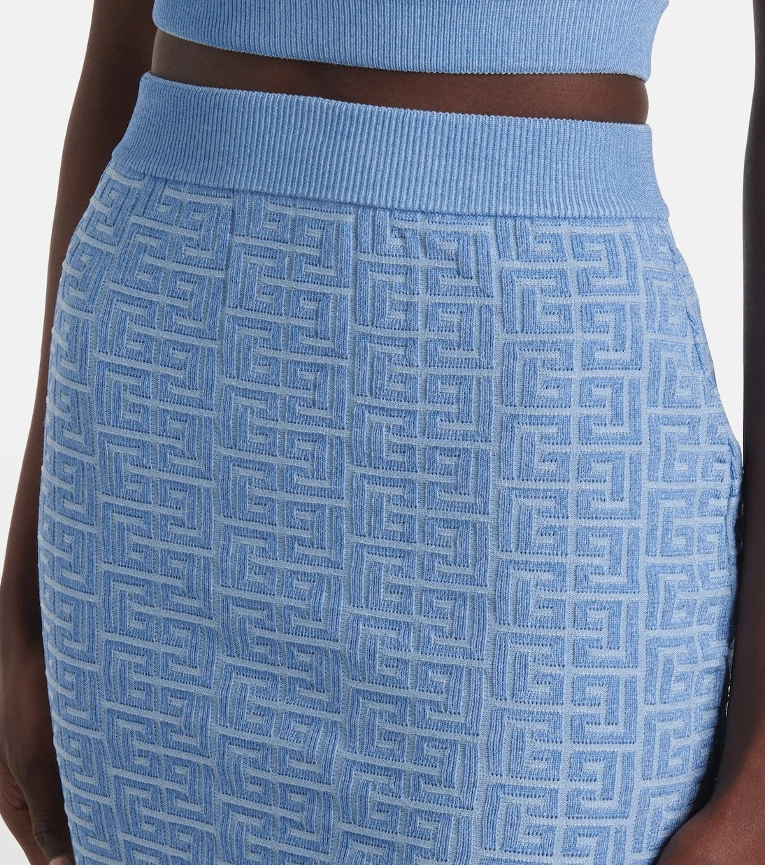 Balmain - Monogram mini etek