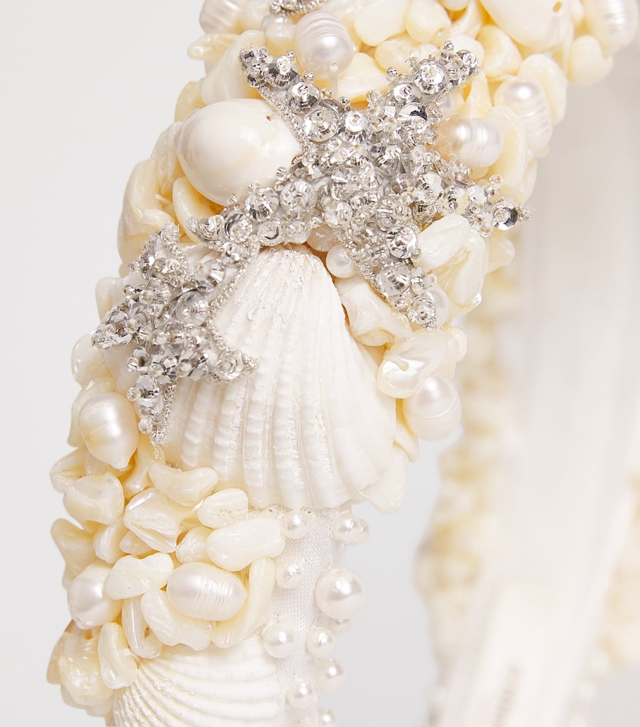Jennifer Behr Ivory Embellished Stellamaris Headband