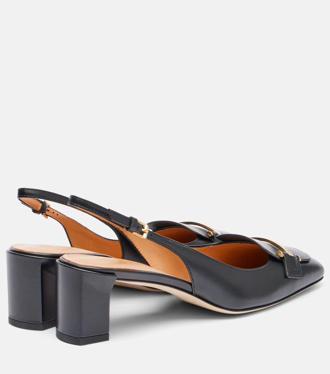 Tod's - 50 leather slingback pumps