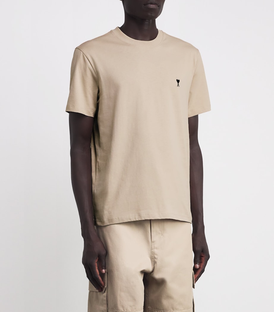 Cotton Embroidered Ami De Coeur T-Shirt