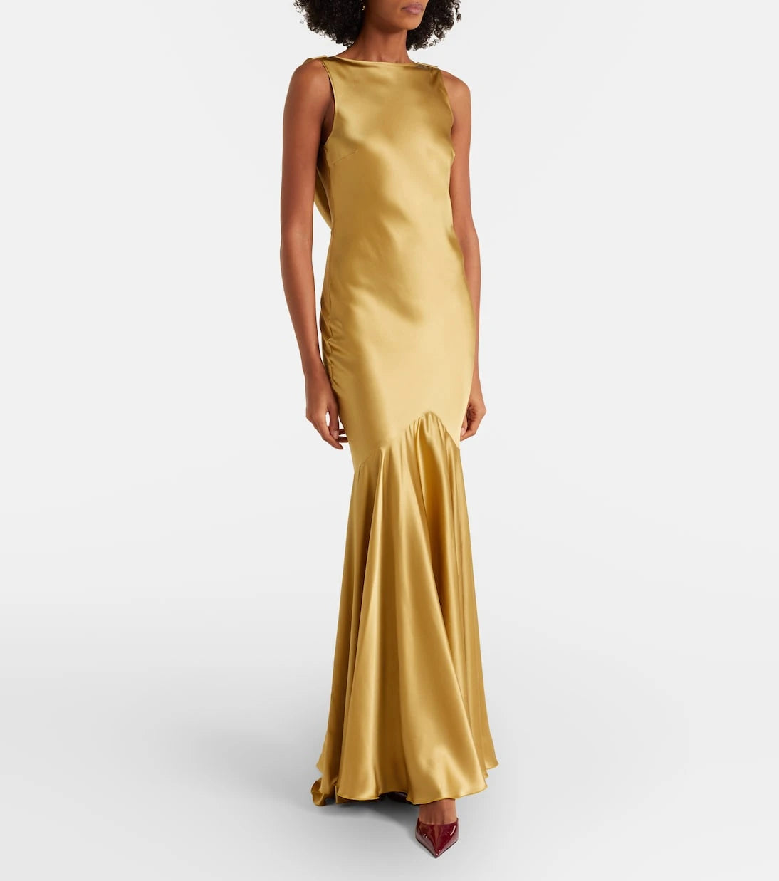 Nina Ricci - Open-back satin gown