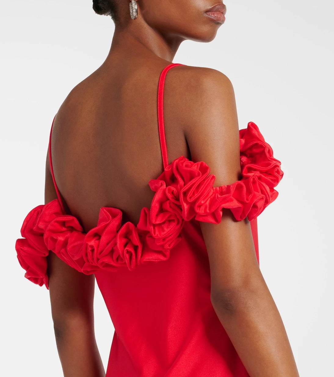 Coperni - Floral-appliqué jersey gown