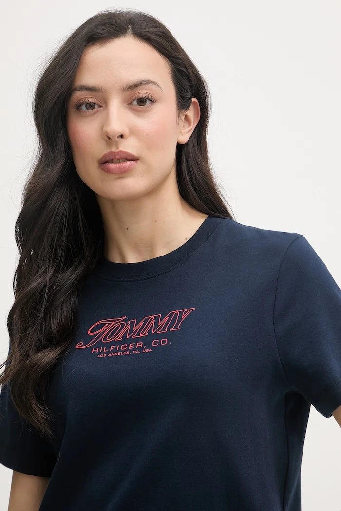 Tommy Hilfiger kadın pamuklu tişört SUMMER