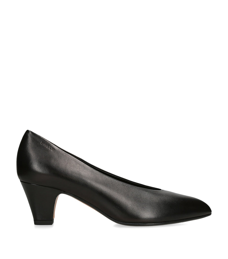 Bally Black Leather Aline Pumps 55