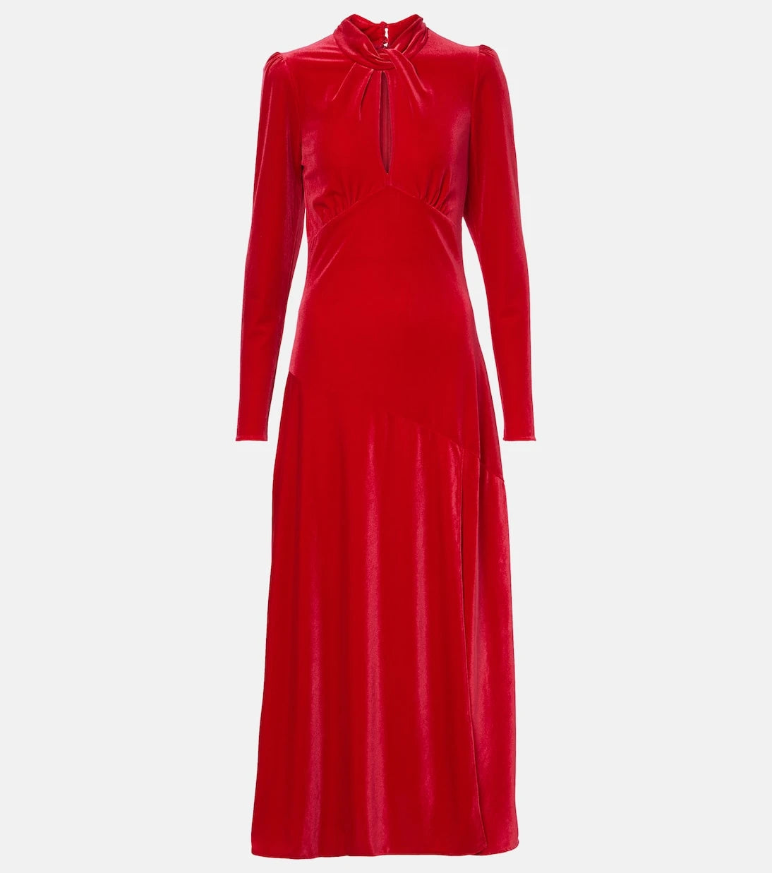Ganni - Velvet jersey midi dress