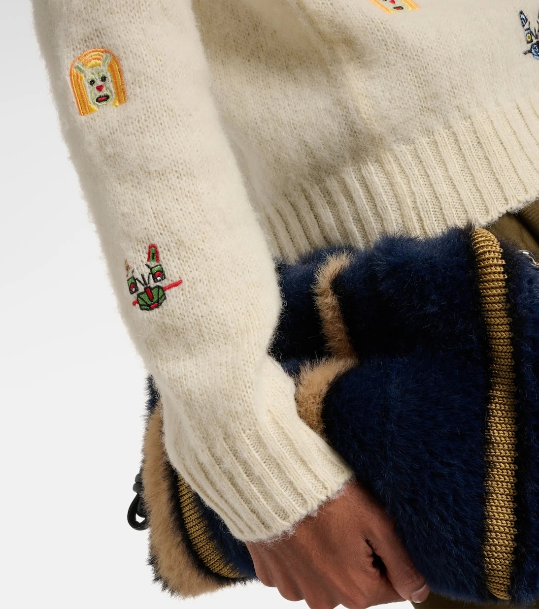Loewe - x Louis Wain embroidered wool sweater